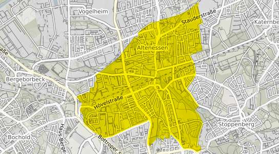 Immobilienpreisekarte Essen Altenessen Süd